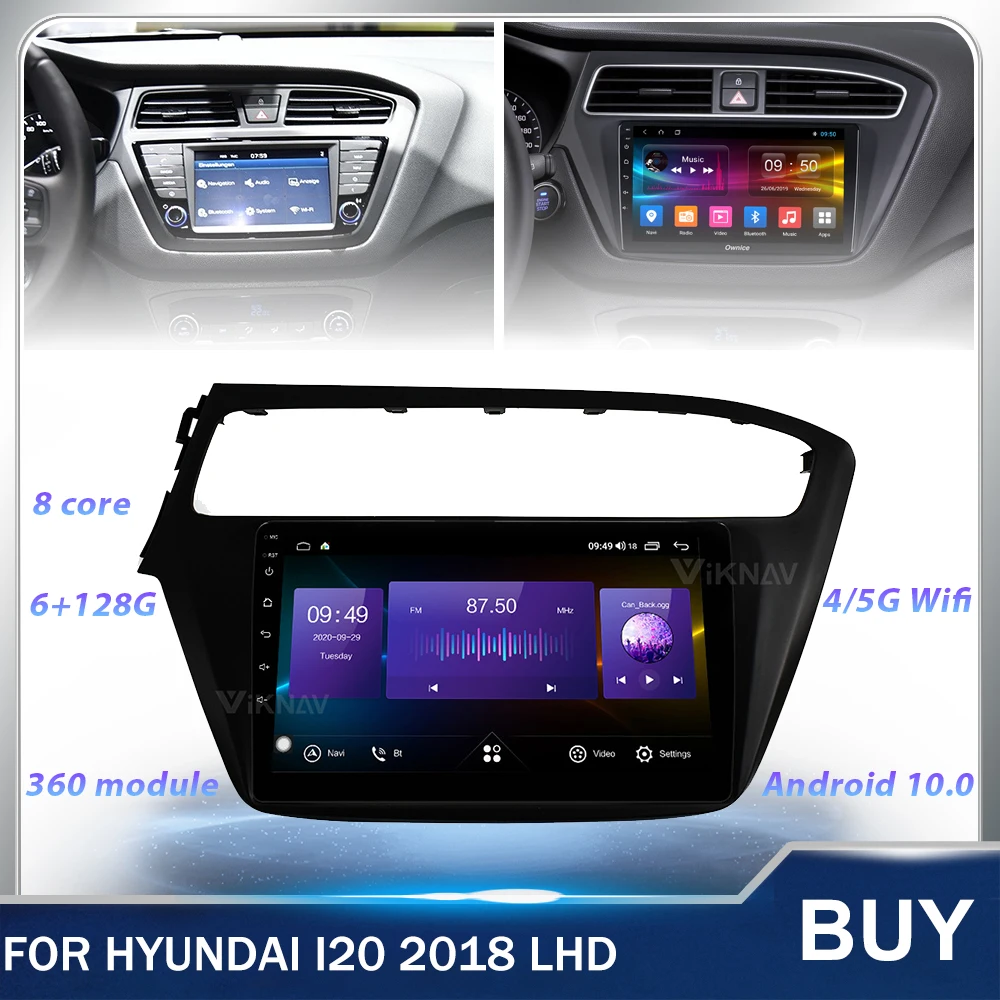 

Автомагнитола на Android 128g для Hyundai I20 LHD 2018 с GPS-навигацией, головное устройство с сенсорным экраном, автомобильный стерео Мультимедийный плеер...