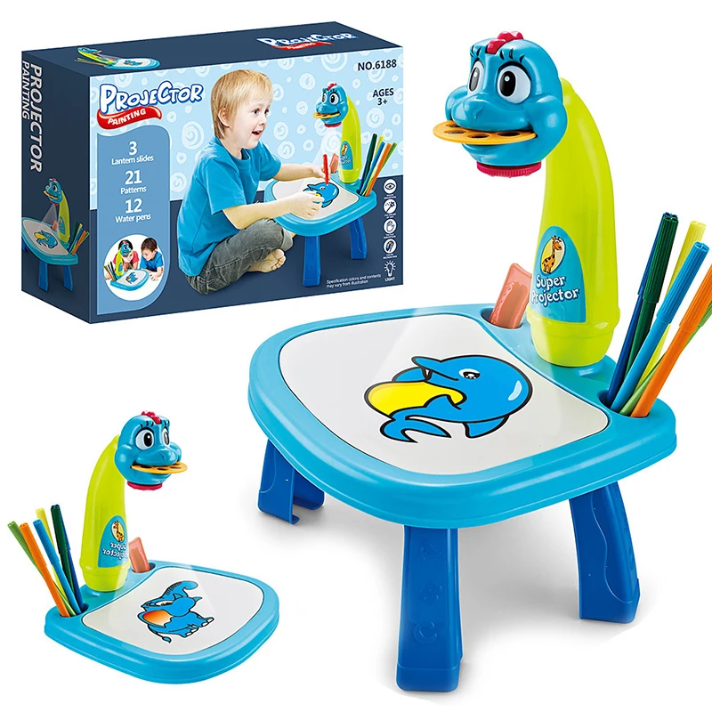 

Led Projector Art Painting Drawing Table Projector Learning Drawing Painting Board Desk Set Educational Toy Gift For Kids