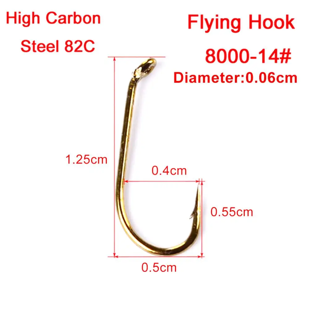 200 шт. рыболовные крючки из высокоуглеродистой стали|Рыболовные крючки| |