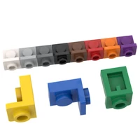 10pcs assembles particles 36840 1x1 side bump plate bricks building blocks diy education assembly parts toys for children gifts