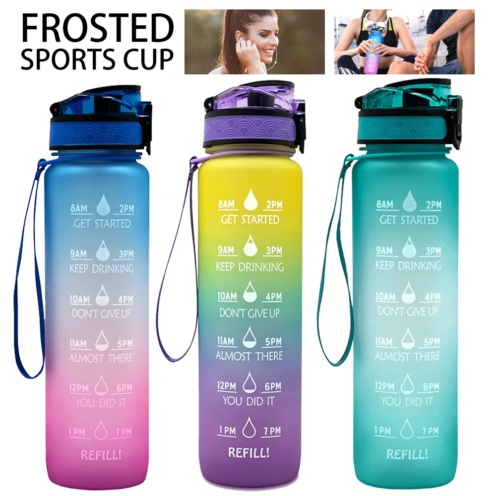 

Water Bottles 1000ML Bounce Leakproof Outdoor Sport Direct Drinking My Bottle Tritan Plastic Eco-Friendly Drink ware BPA Free