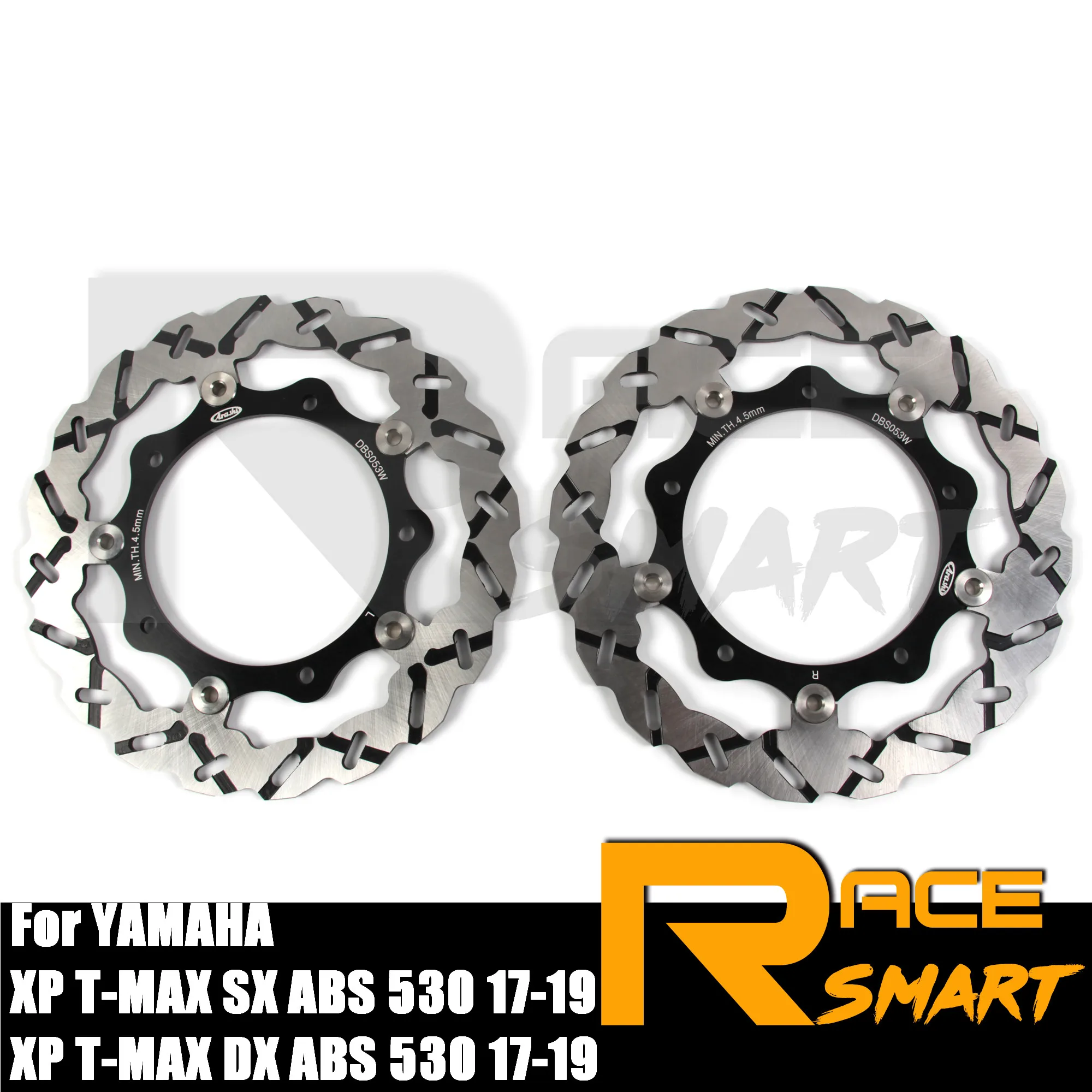 

2PCS Front Brake Disc Rotors For YAMAHA XP T-MAX 530 DX ABS 2017-2019 Motorcycle CNC Floating Brake Disk XP530 T-max SX ABS 2018