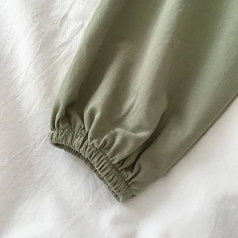 

2020 summer new Korean harem pants two-piece sports suit female short sleeve printing love t-shirt women 2 piece set