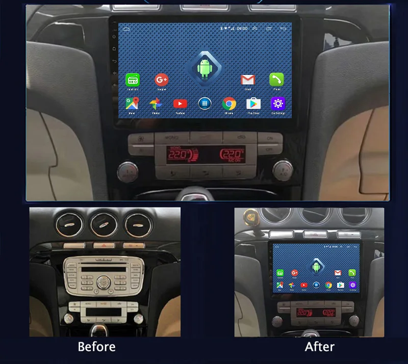 4G Lte все нетком 9 дюймов Android 8 0 автомобильный Dvd Gps плеер для Ford S-Max 2007 2008 встроенный