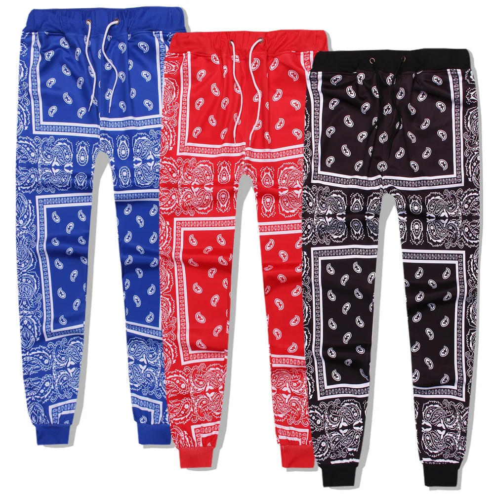 

Polyester Bandana Jogger Men Women Sweatpants Tracksuit Casual Jogging Trousers Autumn Boys Girls Hiphop Fitness Streetwear