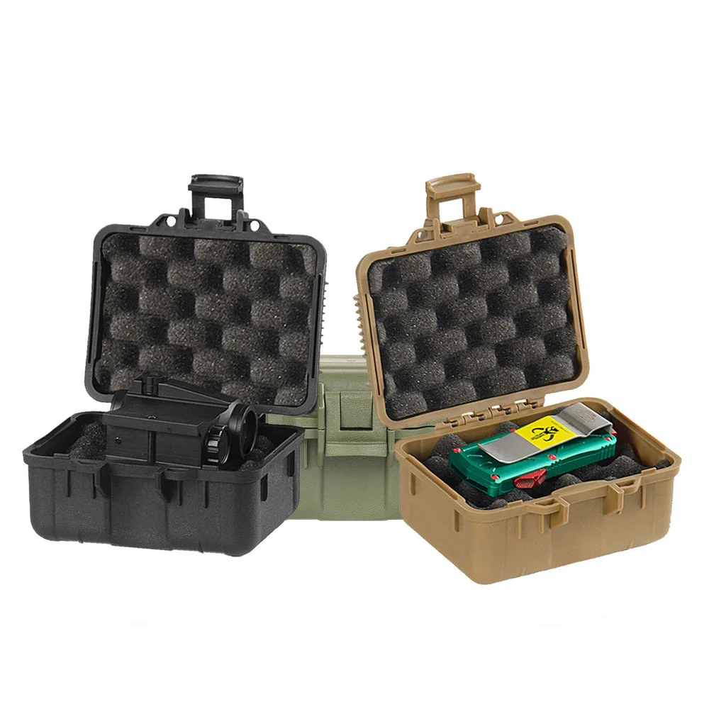 

Plastic Tooling Box Sealed Waterproof Equipment Shockproof Instrument Case Safety Protect Tool Organizer Case Outdoor Portable
