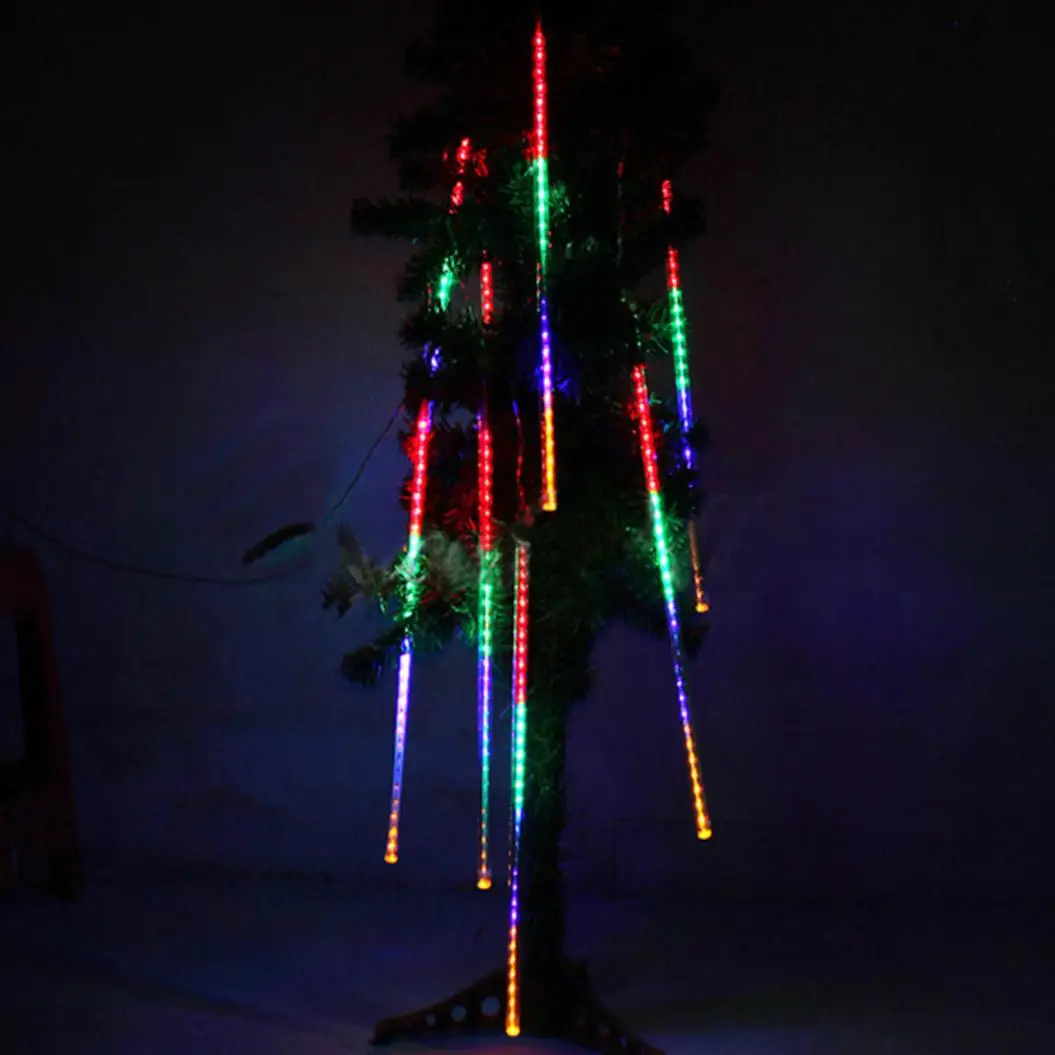 

Waterproof 100-240V 240 LEDs Waterproof 50cm/1.6ft Tube Outdoor Snowfall Meteor Shower Rain Christmas Xmas Lights String
