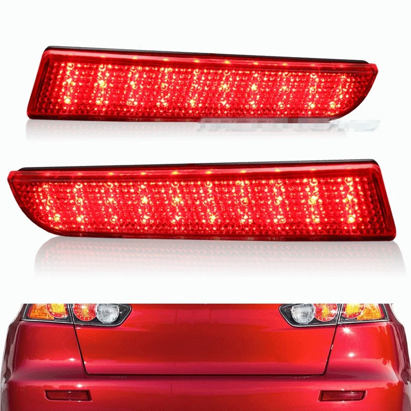 Стоп сигнал для Mitsubishi Lancer 2008 09 10 11 12 13 2014 красный черный белый светодиод задний