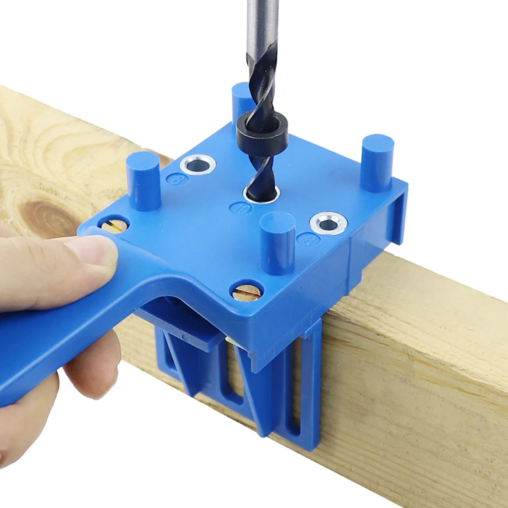 

Woodworking Dowel Jig Oblique Hole Locator Drill Bit Handheld Drilling Doweling Hole Saw Drills Guide Hole Locator For Carpentry