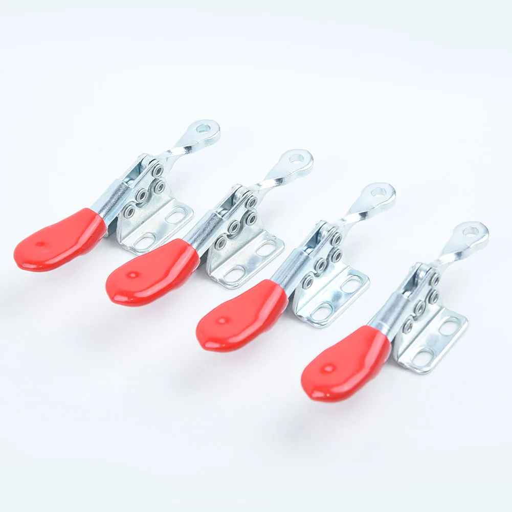 

4pcs GH-201A 201-A Red Quick Release Horizontal Toggle Clamps Tools Equipment