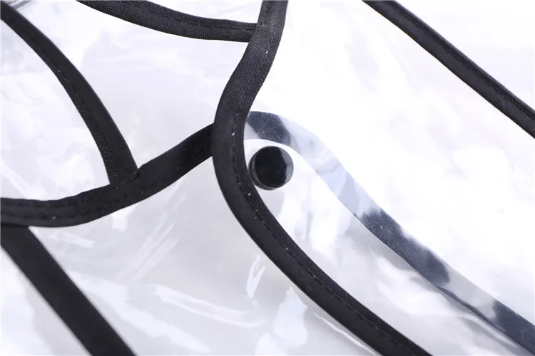 Fashion Transparent Raincoat Women Poncho Waterproof Long Hooded Sleeve Stylish Streetwear Europe America Plastic Jacket AY | Дом и сад