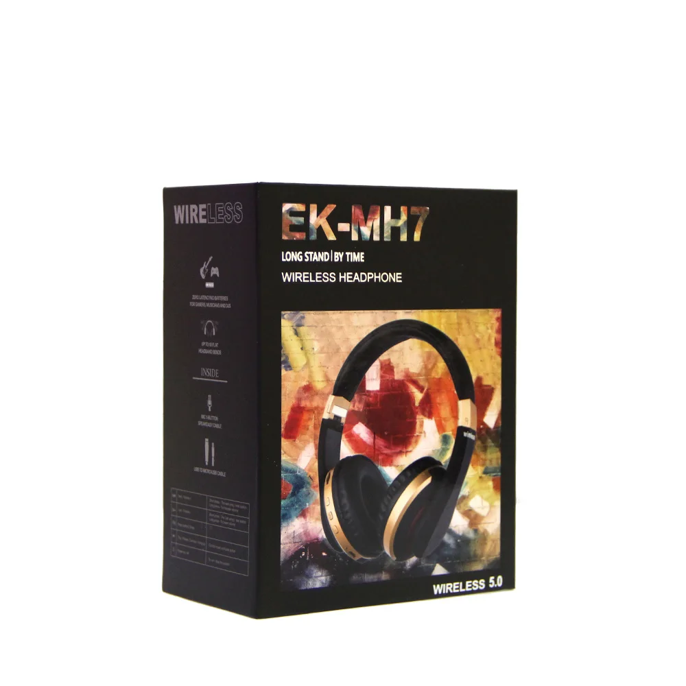 Беспроводные Bluetooth наушники MH7 складная стереогарнитура игровые с микрофоном и