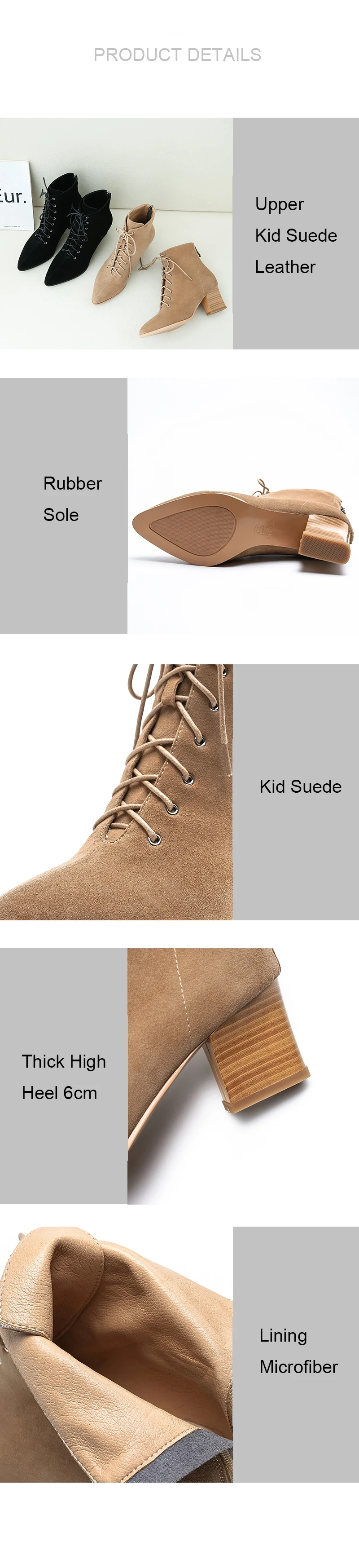 Женские ботильоны 6 см; женские ботинки на высоком каблуке; сапоги женские зимние