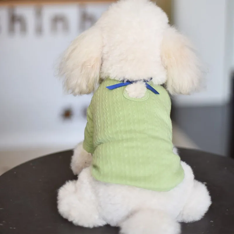 

Трикотажная одежда для собак, синие и зеленые толстовки для собак, свитшот для маленького среднего размера