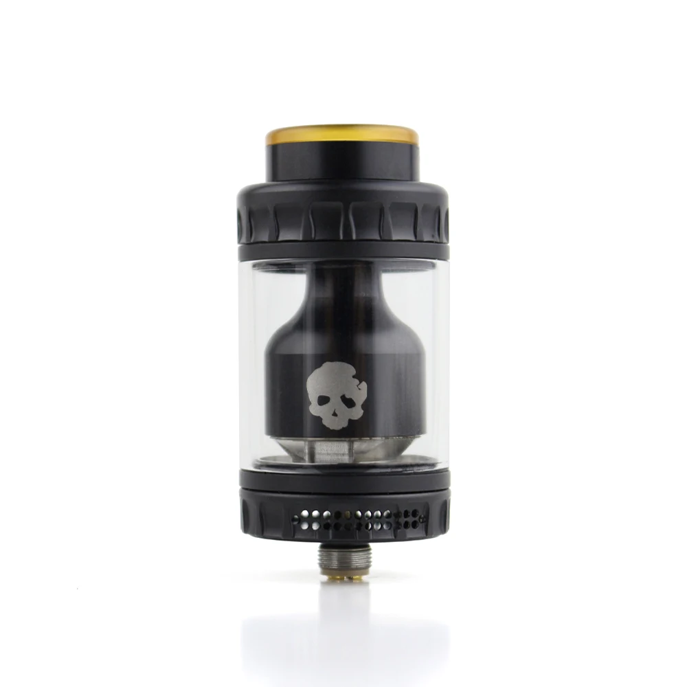 Dovpo Blotto RTA распылитель с 2/6 мл стеклянный пузырьковый/ULTEM пузырьковый бак 510 резьба 26 мм Диаметр Vape Танк против Dead Rabbit RTA - Цвет: black