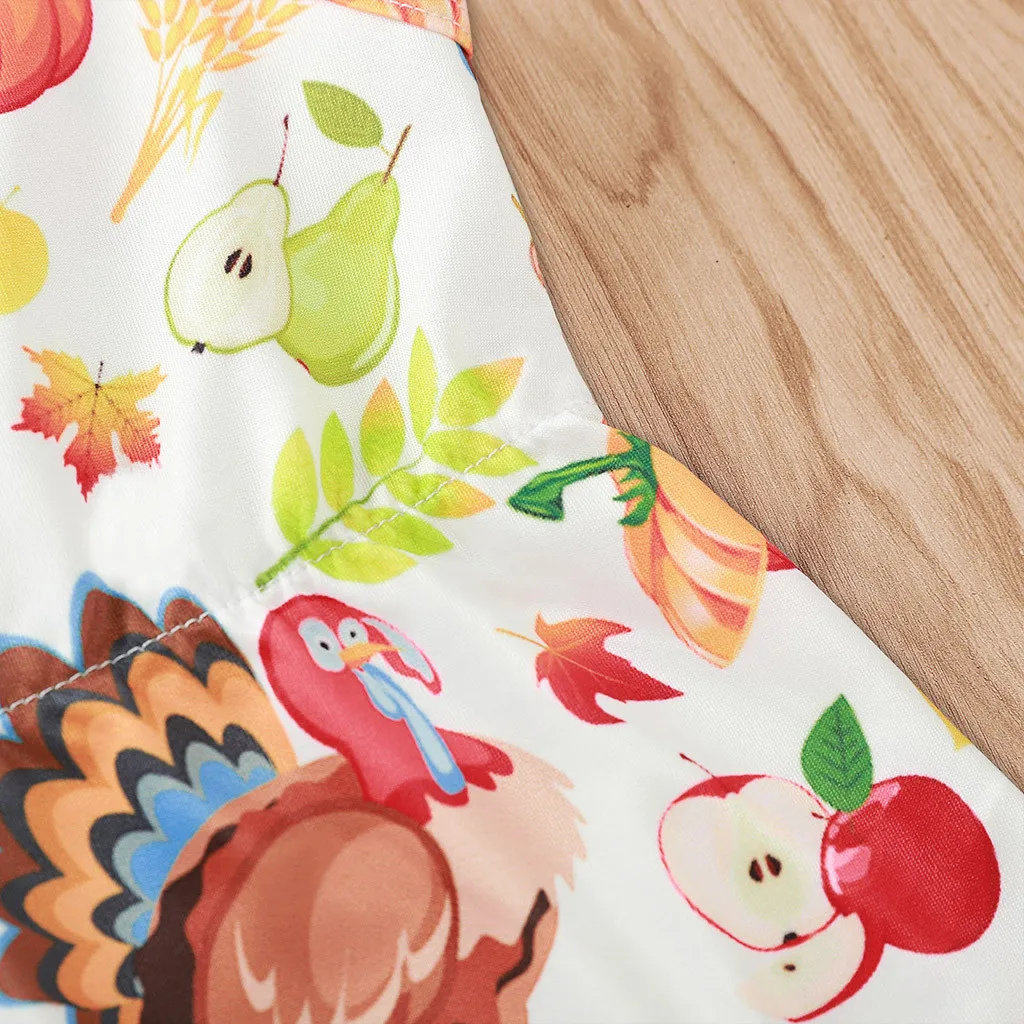 Детское боди с кисточками и принтом тыквы индейки|Комплекты одежды| |