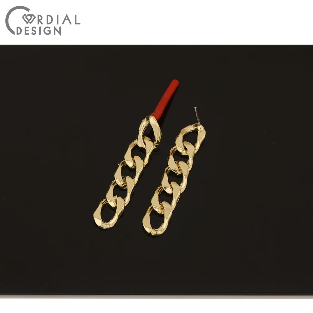 

Cordial Design 50Pcs 8*40MM Jewelry Accessories/Hand Made/Earring Stud/DIY Making/Chains Shape/Jewelry Findings Components