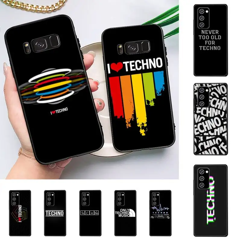 

Techno Music Phone Case For Samsung Galaxy Note 10Pro Note 20ultra note20 note10lite M30S