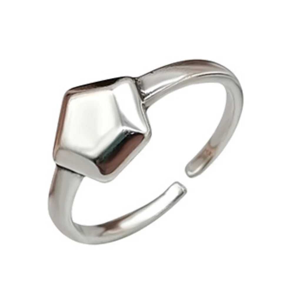 

New women's heart-shaped ring INS five-pointed star simple adjustable index finger ring single product