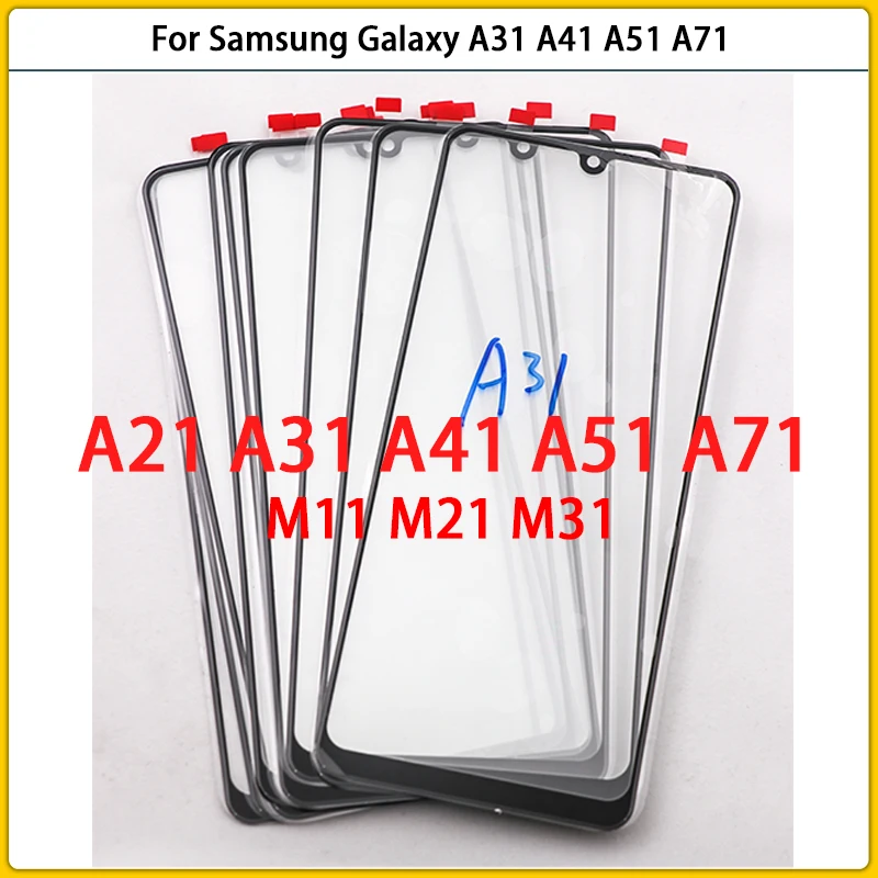 

New For Samsung Galaxy A11 A21 A21S A31 A41 A51 A71 M11 M21 M31 Touch Screen LCD Front Outer Glass Panel Lens Touchscreen Cover