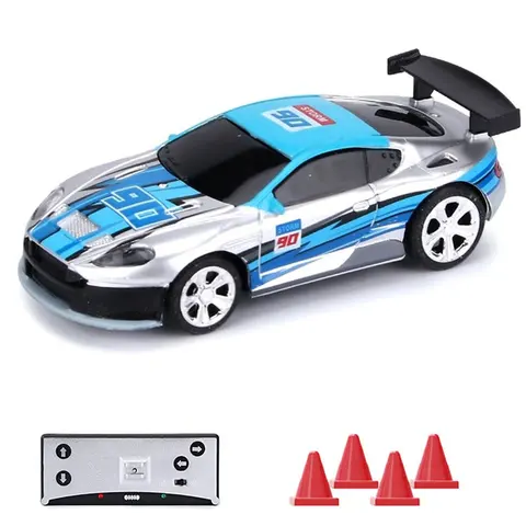 Лидер продаж 1:58 мини Радиоуправляемый гоночный автомобиль светильник кой 2 режима управление приложением перезаряжаемый Мультиплеер вместе с автомобилем Cola Can Box
