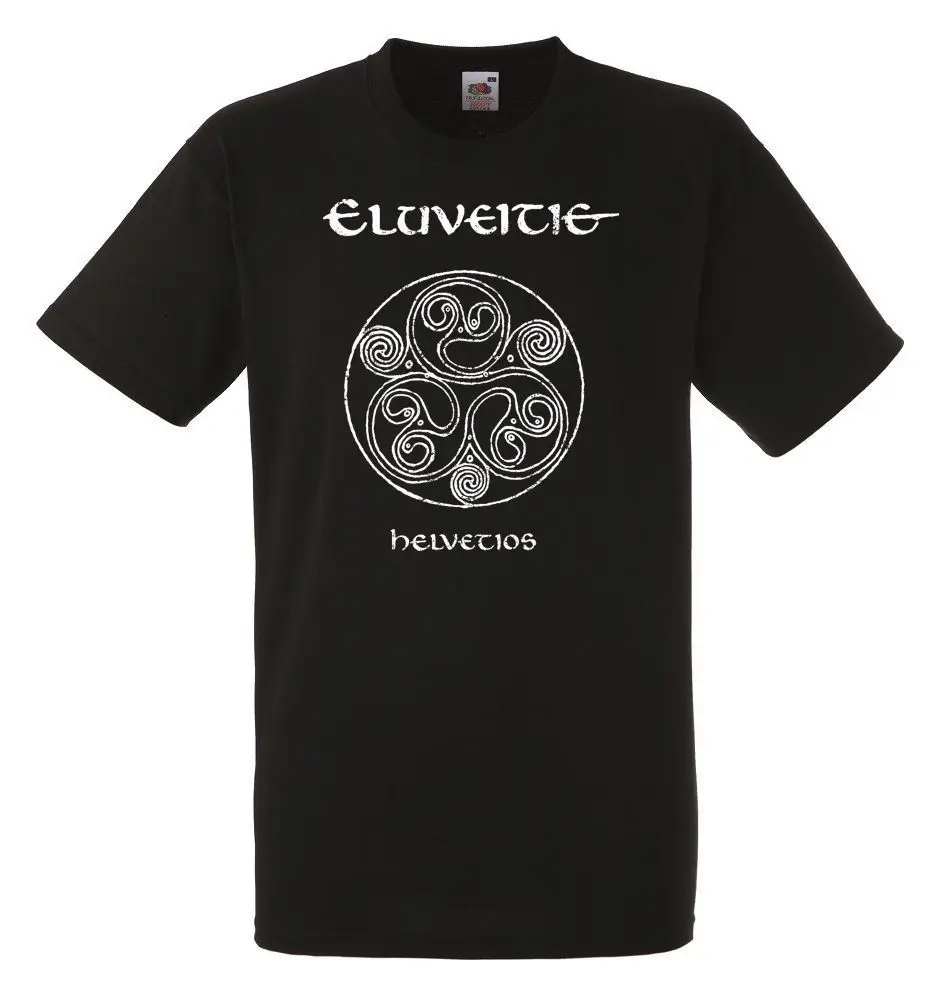 Eluveitie Helvetios для мужчин s унисекс черная рок футболка новые размеры крутая