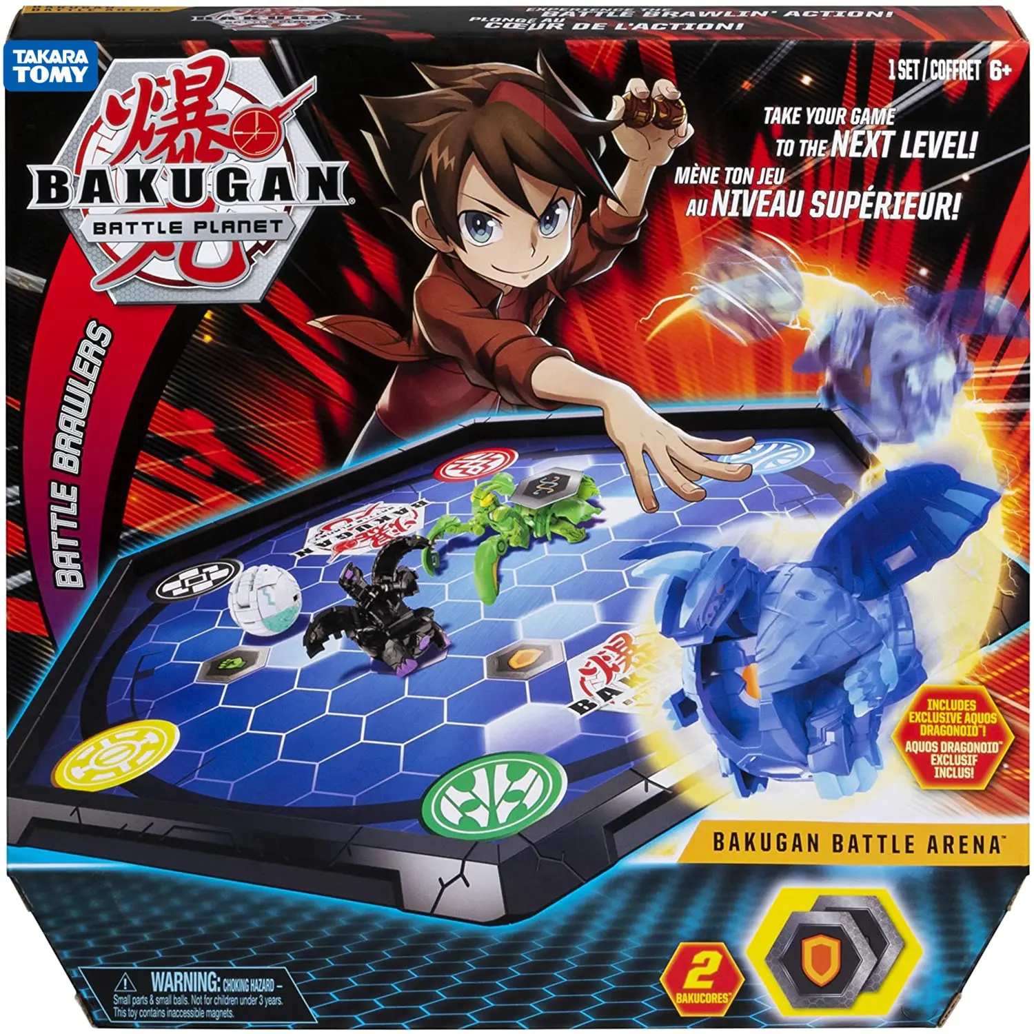 

TAKARA TOMY Bakugan Battle Arena Game Board Collectible Exclusive Bakugan Bakucore AKARA TOMY Ability Card Kid Toys