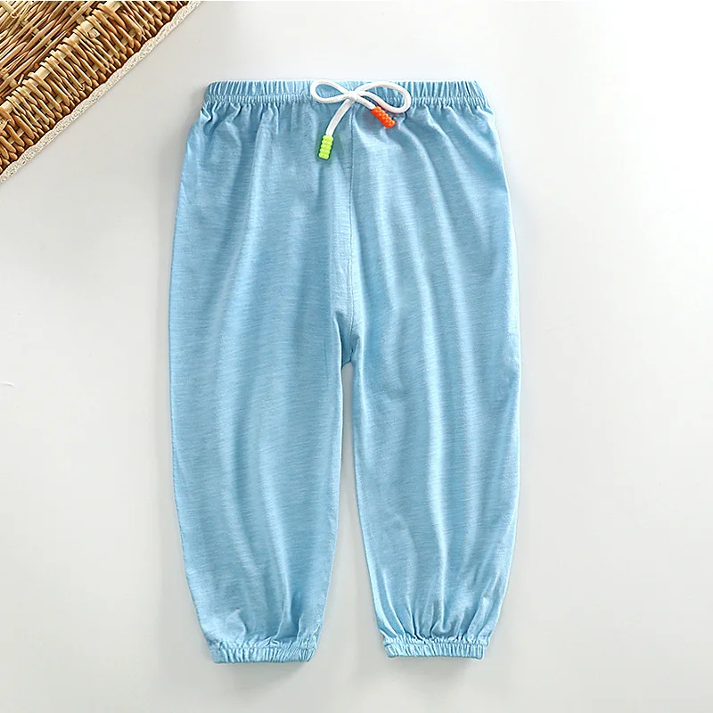 Весенне летние детские леггинсы тонкие противомоскитные штаны для мальчиков и