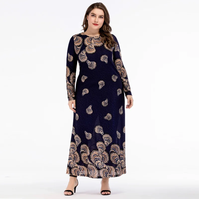 Абайя турецкое Европейское и американское приталенное платье с длинными