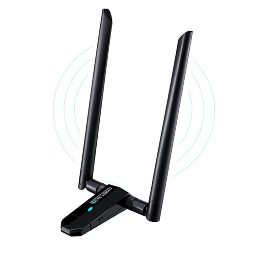 1200 Мбит/с дальний двухдиапазонный 5 ГГц беспроводной USB 3,0 WiFi сетевой адаптер антенны для домашний рабочий стол ноутбук ПК Прямая поставка