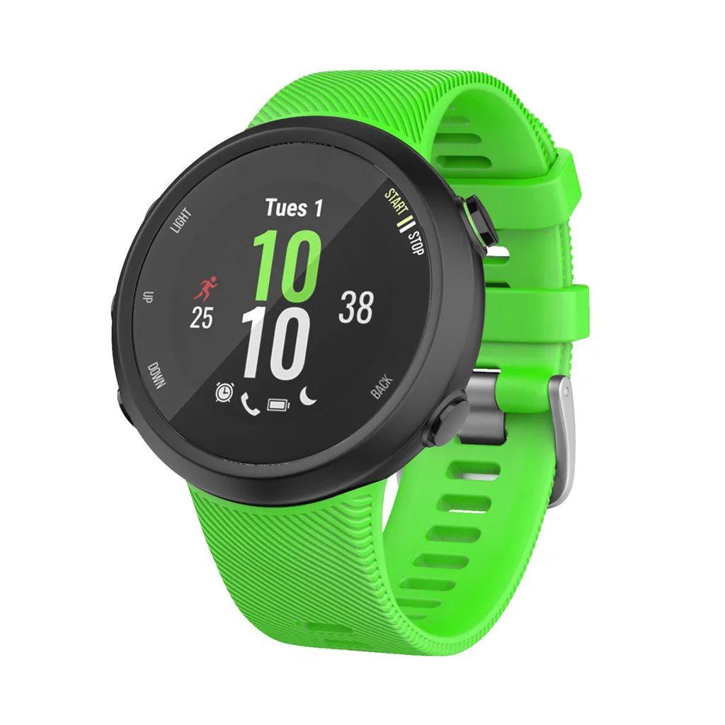 Для Garmin Forerunner 45 45S спортивный мягкий силиконовый сменный ремешок для наручных часов Смарт-часы носимые Аксессуары#1019