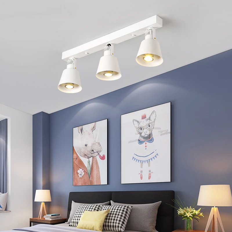 

New Ceiling Lamp Lighting Living Room Angle adjustable Spotlights E27 COB Spot Lights Bulb for Store Shop Showroom lighting