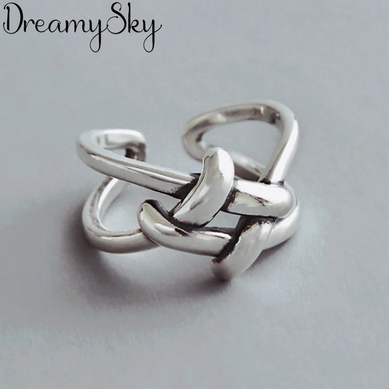 Кольца DreamySky модного серебристого цвета асимметричные кольца для мужчин и женщин