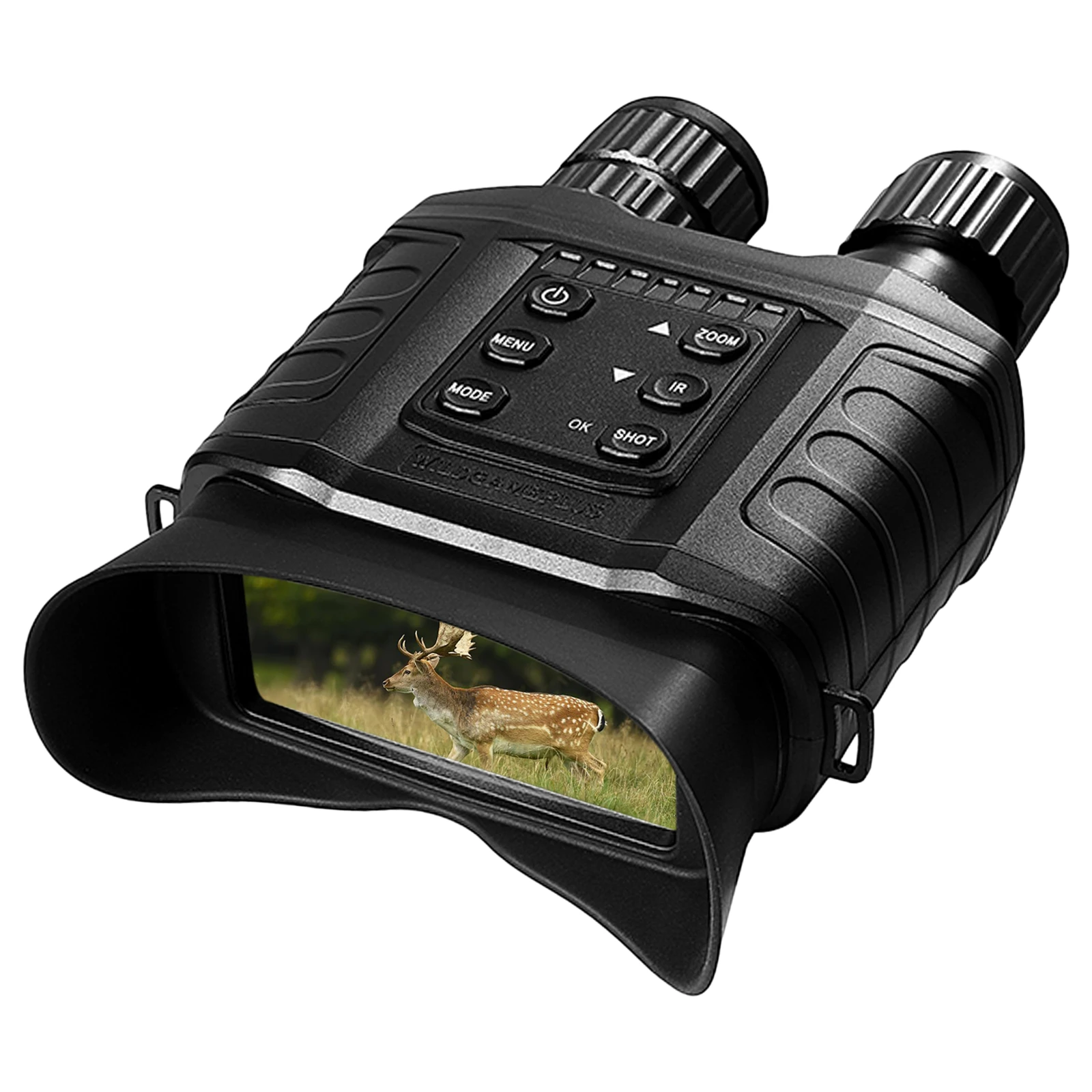 

Бинокль ночного видения с 4-кратным цифровым зумом, ИК-подсветкой и камерой на 500 м, с режимами видео, с картой 32 Гб