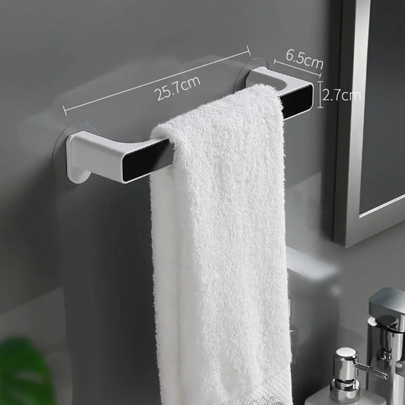 

Self-adhesive Towel Holder Rack Wall Mounted Towel Hanger Bathroom Towel Bar Shelf Roll Holder Hanging Hook Bathroom Organizer