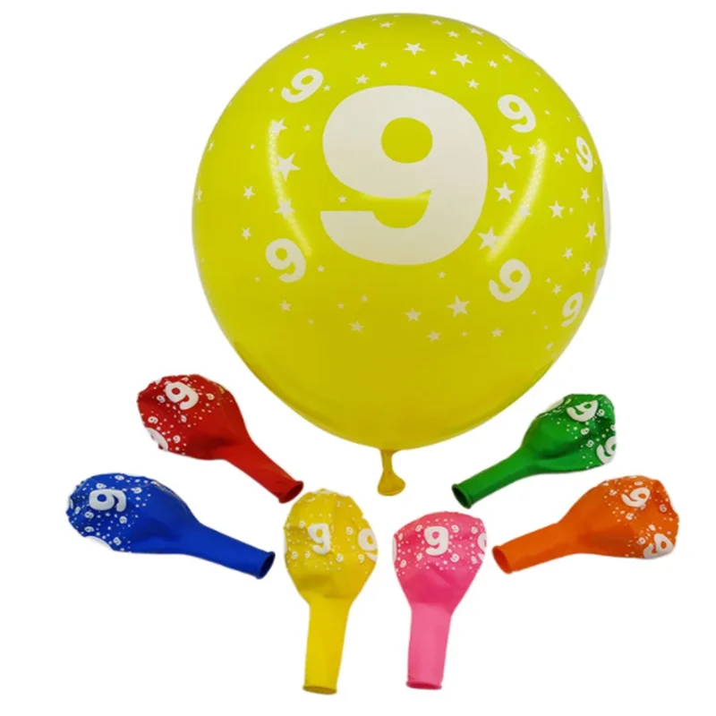 10 шт. цифровые латексные воздушные шары | Дом и сад