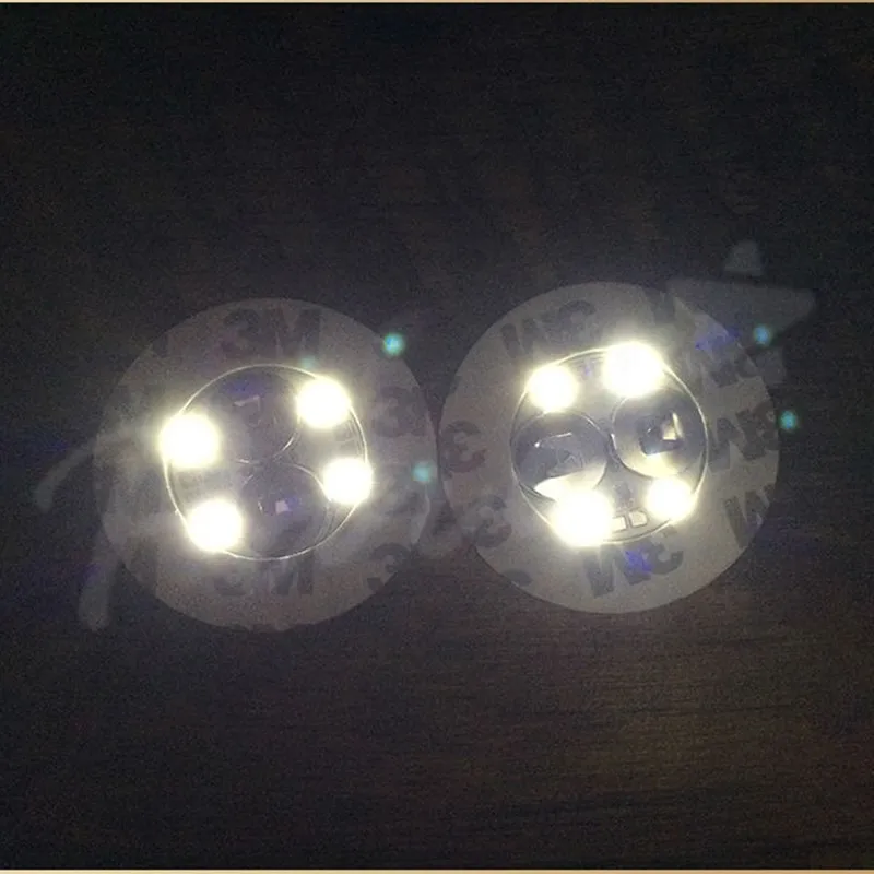 Светодиодный Coaster мигание бутылке Стикеры белый Цвет мини Подставка под кружку