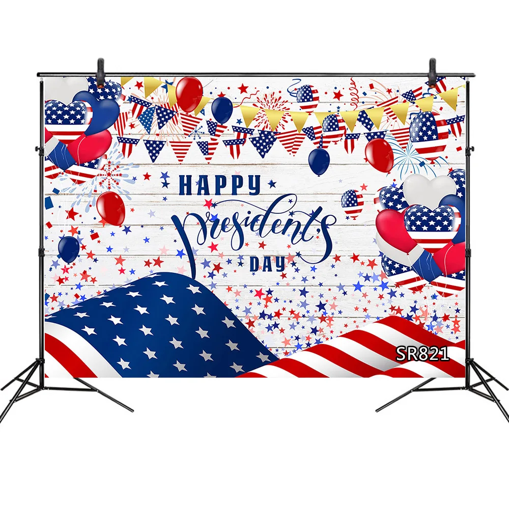 Американский фон с флагами день США фейерверк празднование детских фотосессий