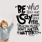 Мультяшные наклейки на стену для детской комнаты с цитатами