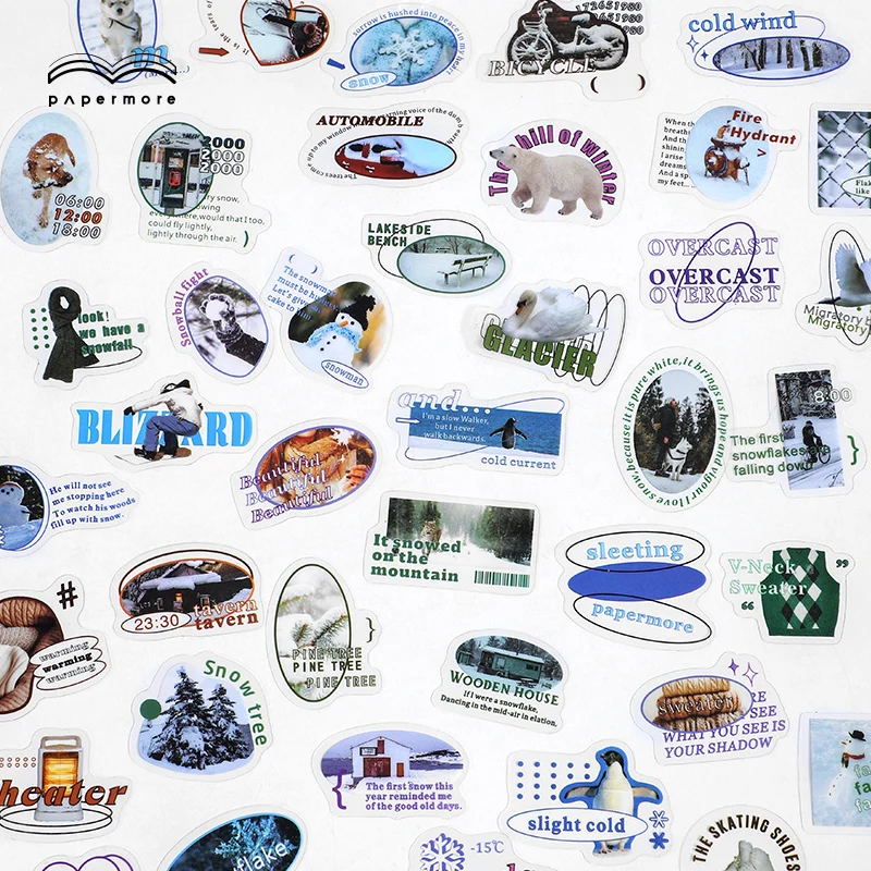 

40pcs Cute Stickers Flakes Kawaii Scrapbooking Diary Journal Planner Decoration Creative DIY Collage Materia Stationery Supplies