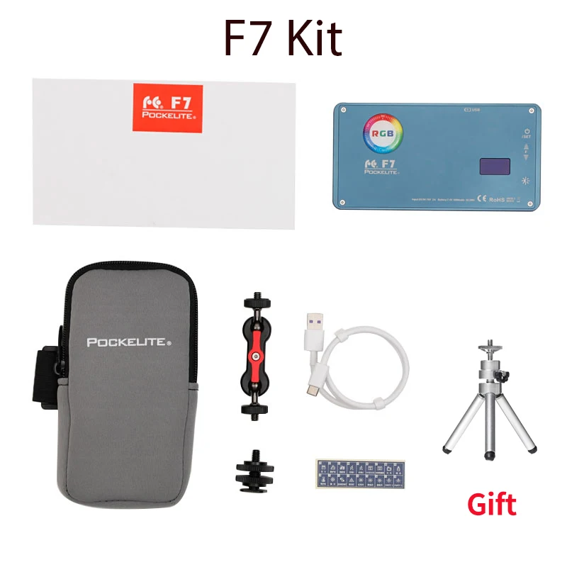 F7 FalconEyes F7 12W RGB светодиодный мини-карманный светильник для камеры магнитный с 18 режимом спецэффектов портативный для видео/фото фотографии - Цвет: F7