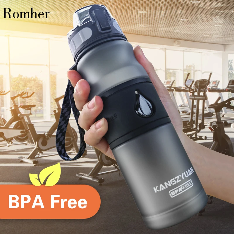 Romher бутылка для воды пластиковая Спортивная Bpa бесплатно 530 мл с заваркой чая Gourde