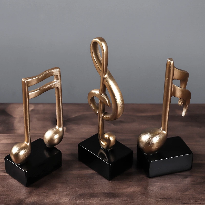 

Home decoration music notes craft wine cabinet decorative art resin sculpture home decor living room decoration