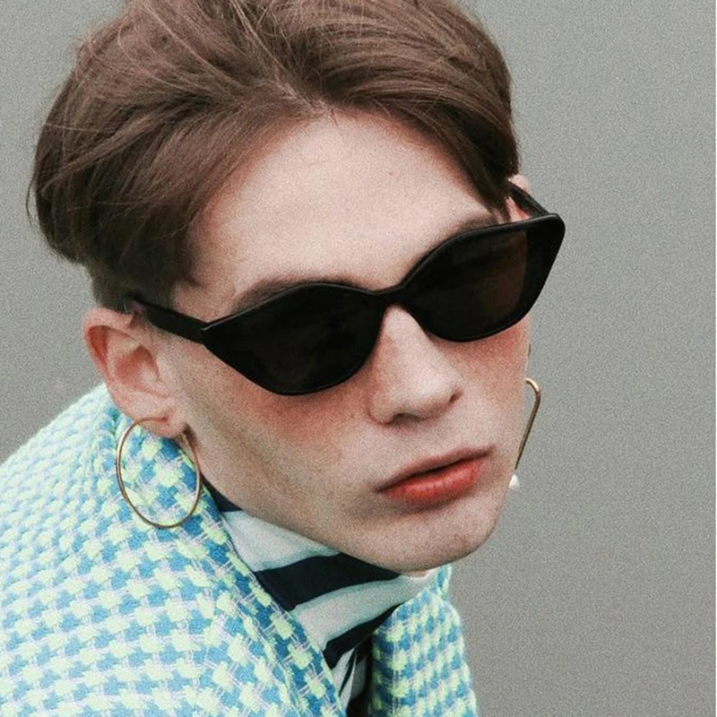 AOXUE тренд Ретро стиль модная черная оправа защита кошачий глаз солнцезащитные