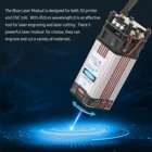 KKmoon лазерный диод лазерная головка 403020105.5 Вт 450nm гравировка модуль для лазерный гравировальный станок с ЧПУ для лазерной резки по дереву с перфорацией