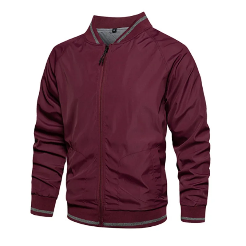 

2021 Spring utumn Men Outdoors Clothes Casual Streetwear Mens Fashion Jackets and Coats New Men's Windbreaker Bomber Jacket