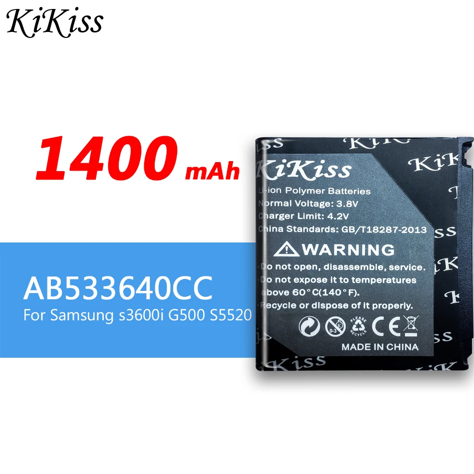 Оригинальный аккумулятор KiKiss AB533640CC AB533640CU для Samsung S3600C GT S3600i S6888 S3710 S3930C S3601 S3601C S5520