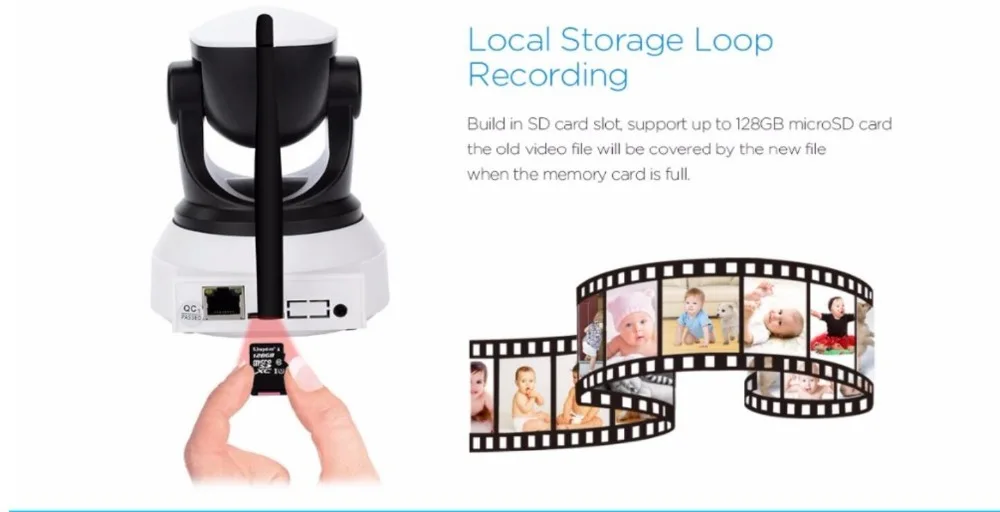 Sricam SP017 HD Беспроводная ip-камера безопасности Wifi Двусторонняя аудио IR-Cut ночное видение Аудио Сигнализация видеонаблюдения Крытый монитор для младенца