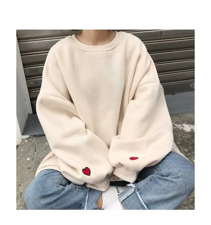 

Fashion Sweatshirt Oversized Hoodie Clothing Long Sleeve Tops Women Harajuku Fashion Girls Streetwear Hoodie Long Sleeve Hoodie