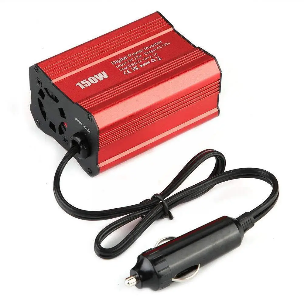 

DC12V-AC110V Car Power Inverter Auto Charger Converter Sine Modified US JP Plug Adapter EU Wave D1S6